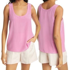 Club Monaco Bright Pink Silk Tank